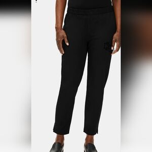 Elieen Fisher Black Ankle Pant Petite Large